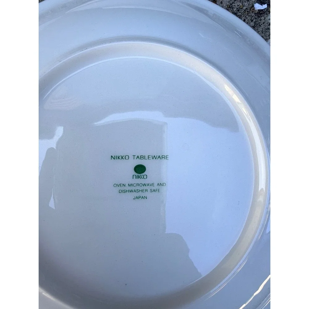 Nikko Japan Grapevine Salad Dessert Plates Set‎ 4 Vineyard Leaf Tableware